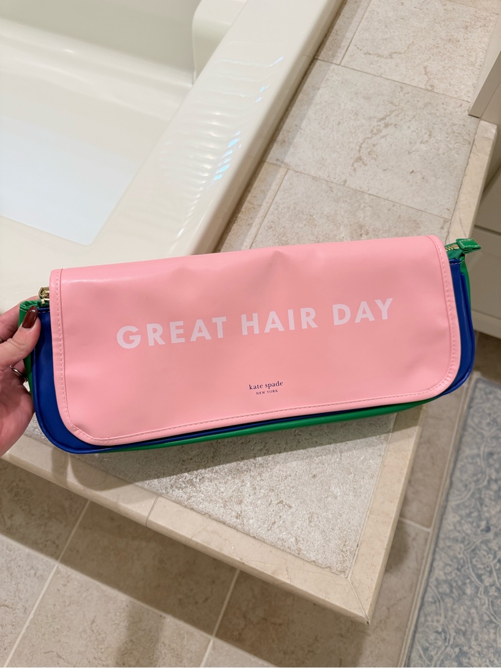 NWOT* Kate Spade- Leather Hairstyling Tools Case